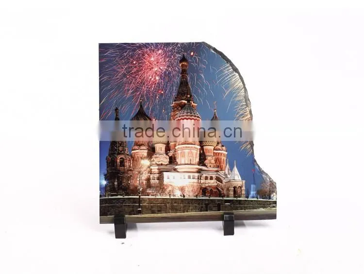 China wholesale on alibaba L20*H20*W0.9CM blank right opening sublimation rock slate photo