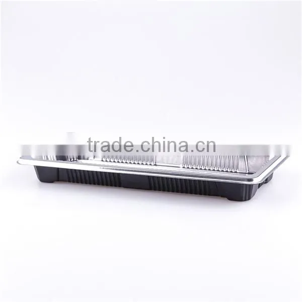 SM1-1102H Silvery Color Rectangle Food Tray for Sushi