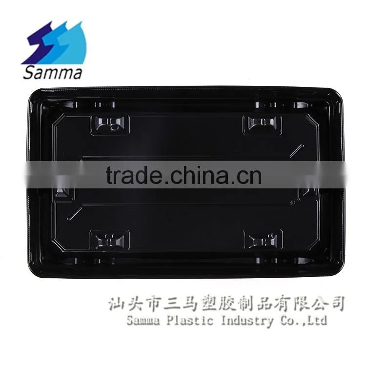 KW-0012FG-R Restangular Disposable Plastic Sushi Box
