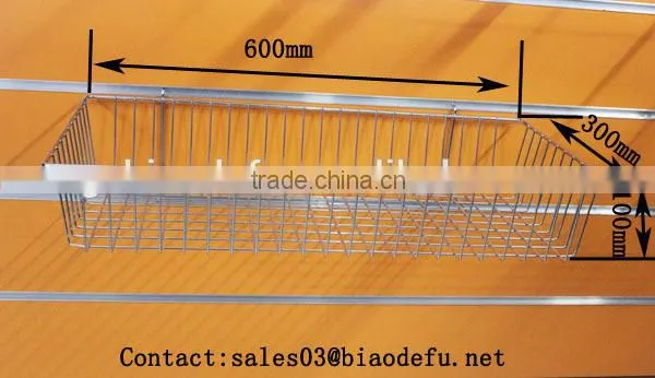 Metal supermarket basket wire mesh basket