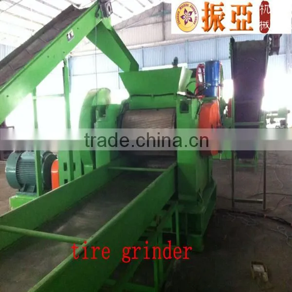 Double shaft tire shredder machine