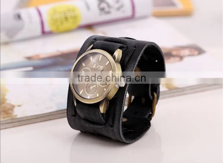 Fashion Handmade leather Women Watch Bracelet