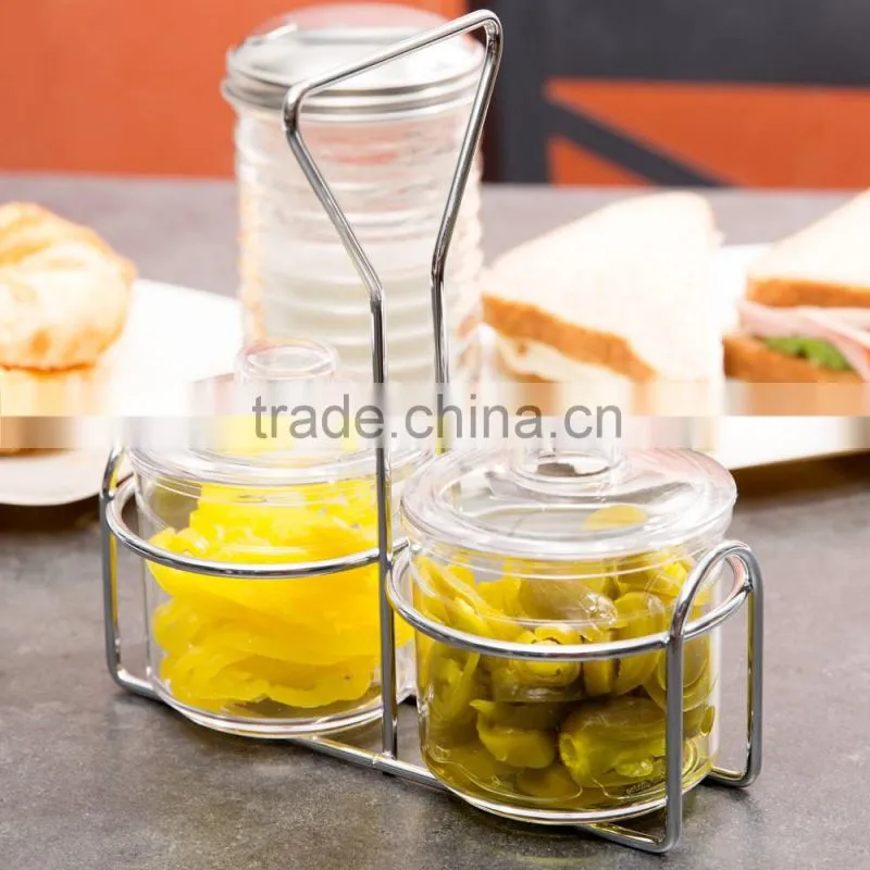 2 Hole Wire Condiment Holder