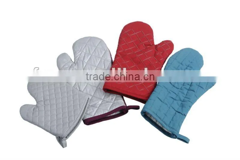 100% Cotton Non-Woven Fabrics High Heat Resistant Oven Gloves