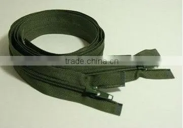 #4 open-end nylon garment zipper and slider