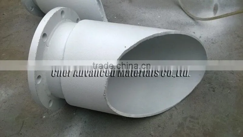 Alumina Ceramic Lined Pipe, Beveled Ceremic Lined Tube