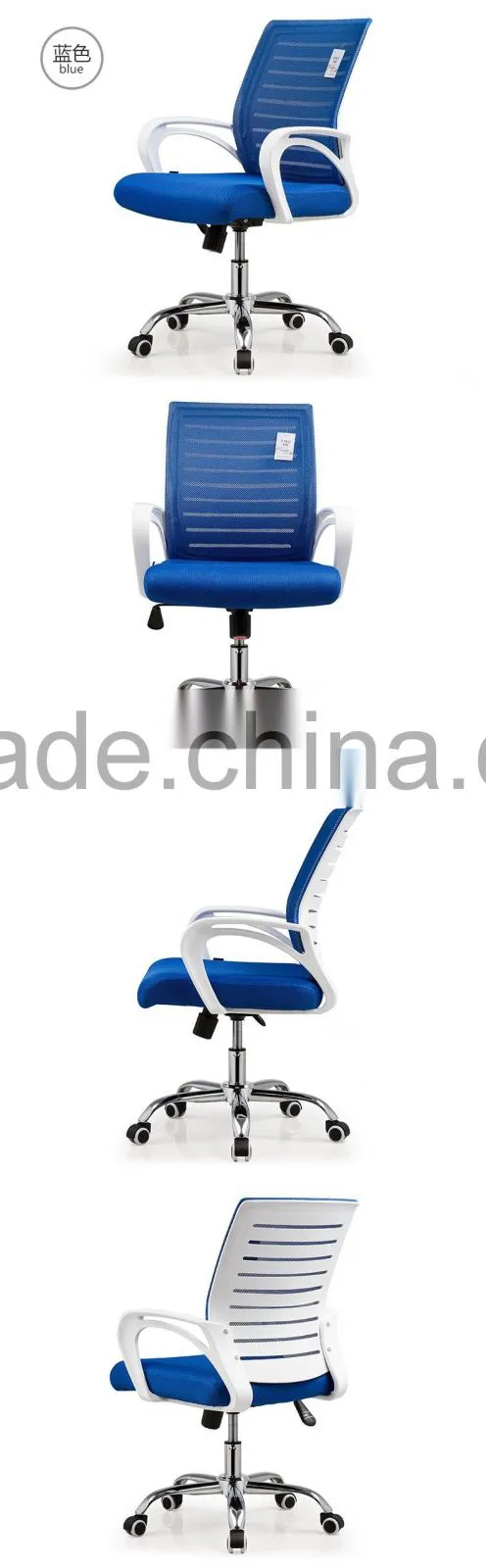 2016 modern Custom Colorful Moving Mesh Leather low back Computer Office Chair