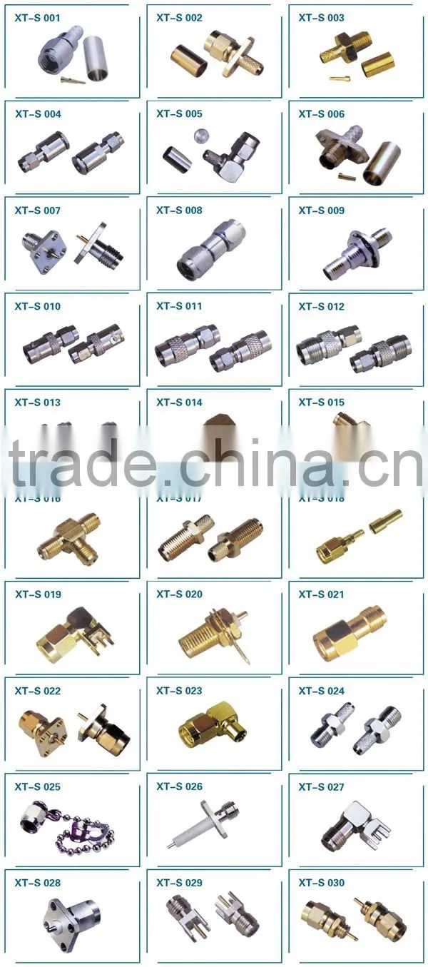 left angle sma rf male banana connector
