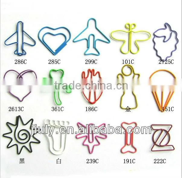 2014 Colorful Music coated fancy creative shape paper clips