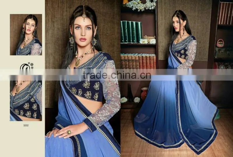Shaded Designer Sarees For Women