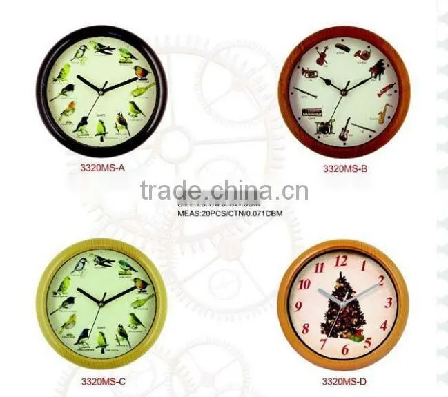 2016 Newest animal sound wall clock