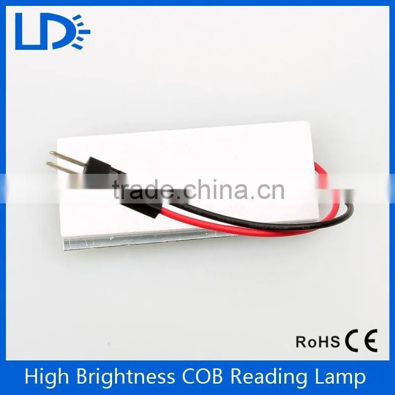 Wholesale COB Chip reading light 5050 smd Car Interior Light Dome Adapter DC12V 36smd auto led Panel Room light