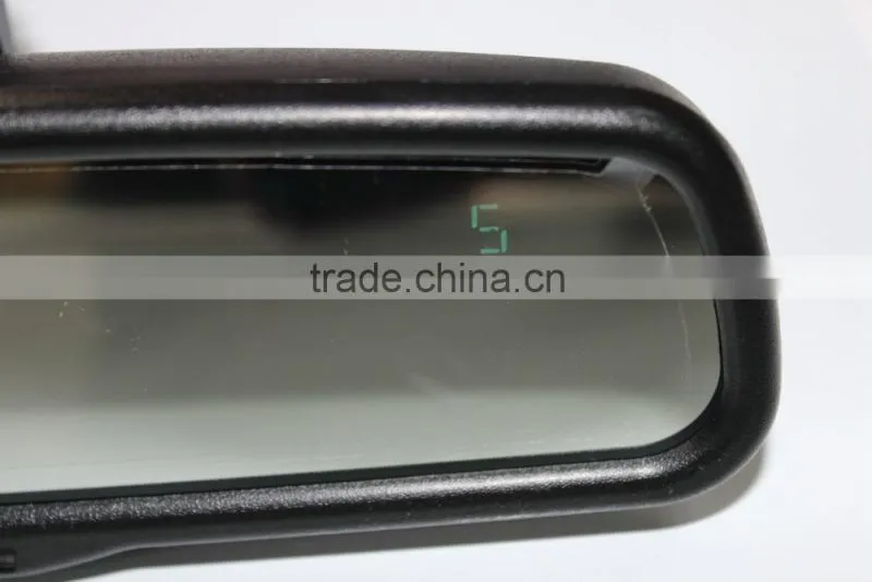 HOT SALE!!!4.3inch monitor compass/temperature auto rearview mirror back up camera in rear view mirror