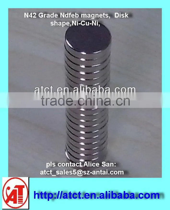 Strong Neodymium Disk Magnets for Clothing, for jewelry