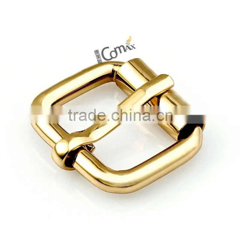 Gold Metal Roller Pin Buckle For Handbag