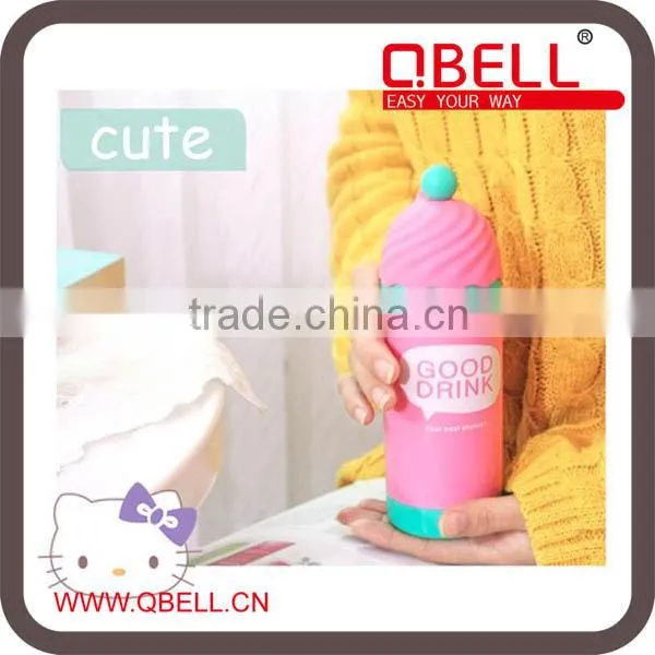 ice cream lip candy color water bottle for children kids/school water bottle