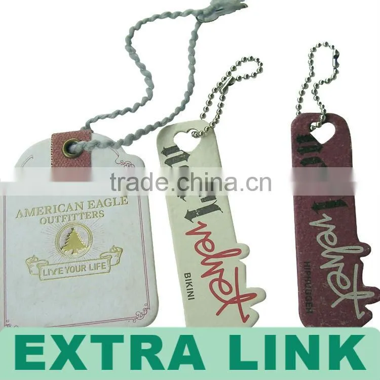 High-end Kraft Paper Printed Hangtags With Thick String (We Supply Factory Price)