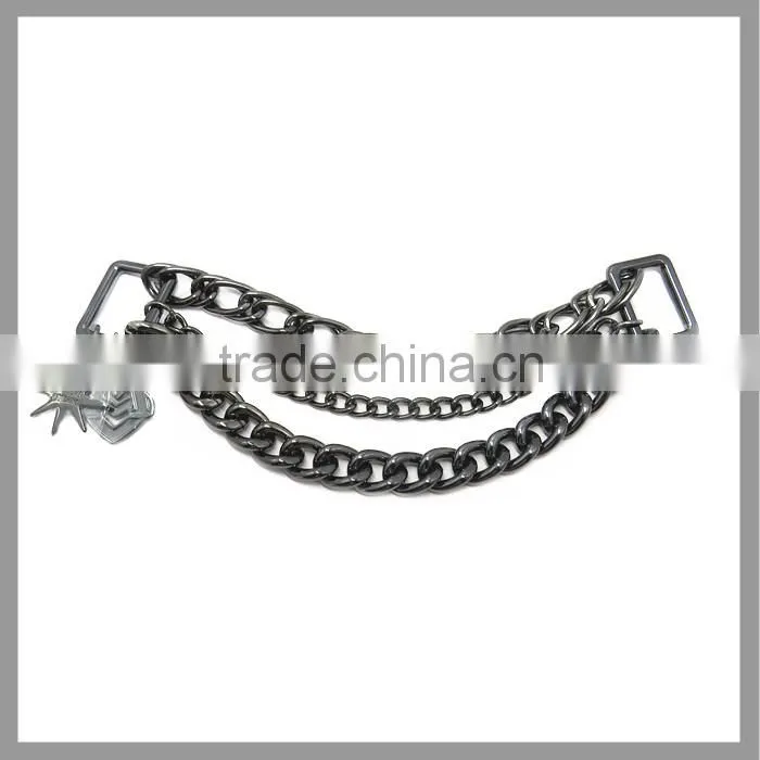 Manufacture Decorative Metal Black Double Link Chain