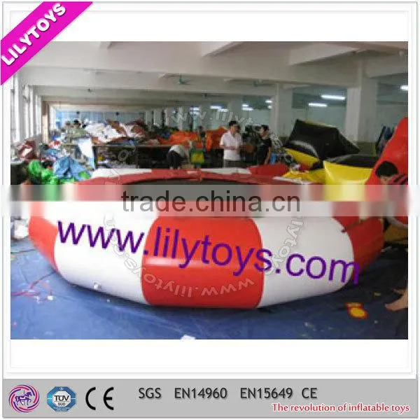 Cheap giant inflatable water toys/big inflatable trampoline for sale