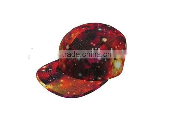2015 fashion blank 5 panel hat with leather strap wholesale,galaxy 5 panel hat