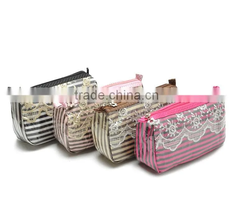 2015 new design promotional printed canvas pvc necessity bag