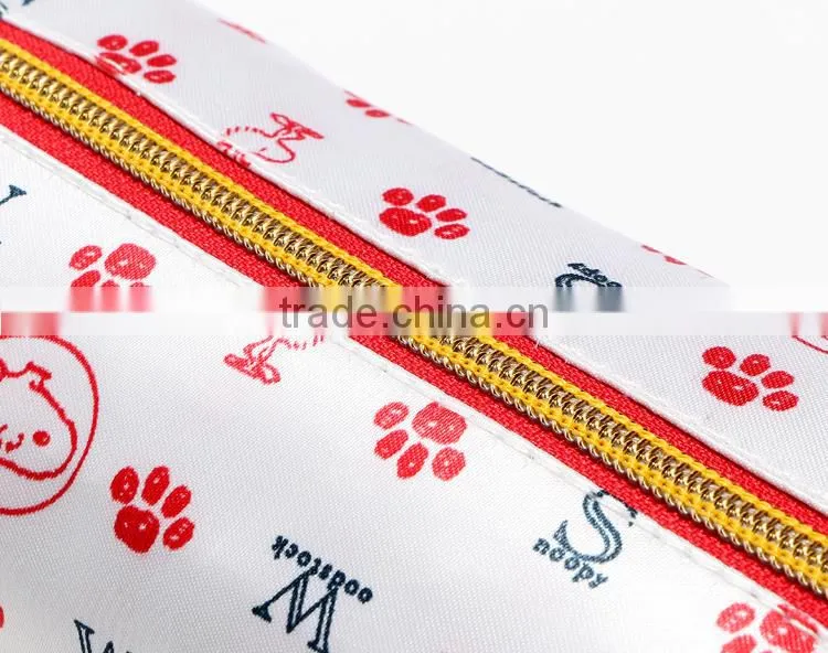 2015 new promotional stain printed necessity cosmetic bag