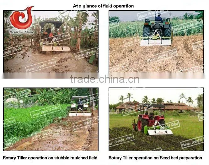 Multi Speed Gear Drive Agricultural Cultivator Rotary Cultivator