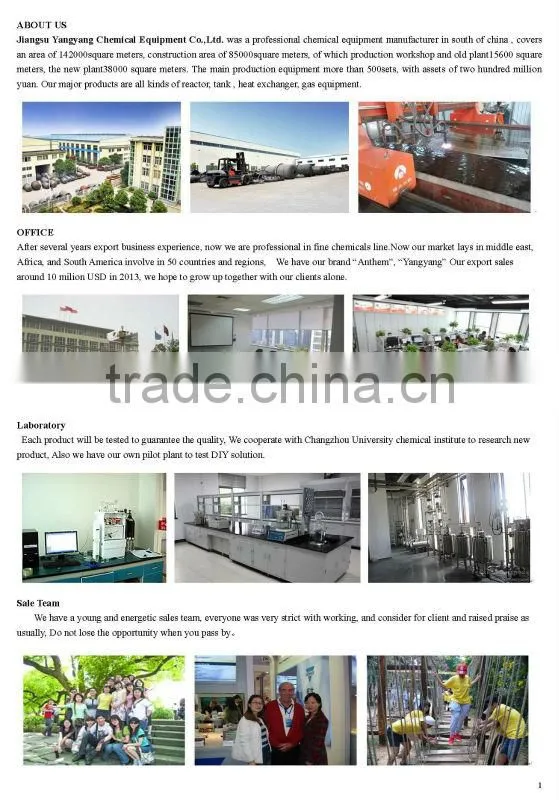 Steel Chemical Glass Lined Reactor