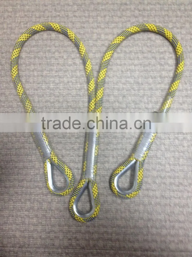 Anpen 30" Nylon rope safety lanyard, Y shaped rescue Lanyard