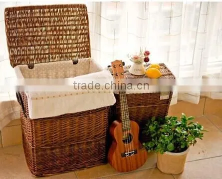 promotion cheap cloth rattan laundry basket
