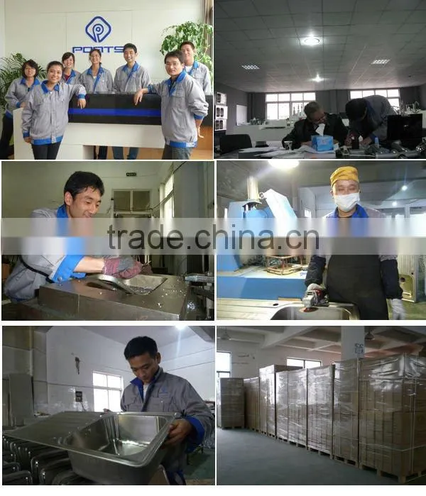 Factory directly undermount double bowl kitchen sink of POATS