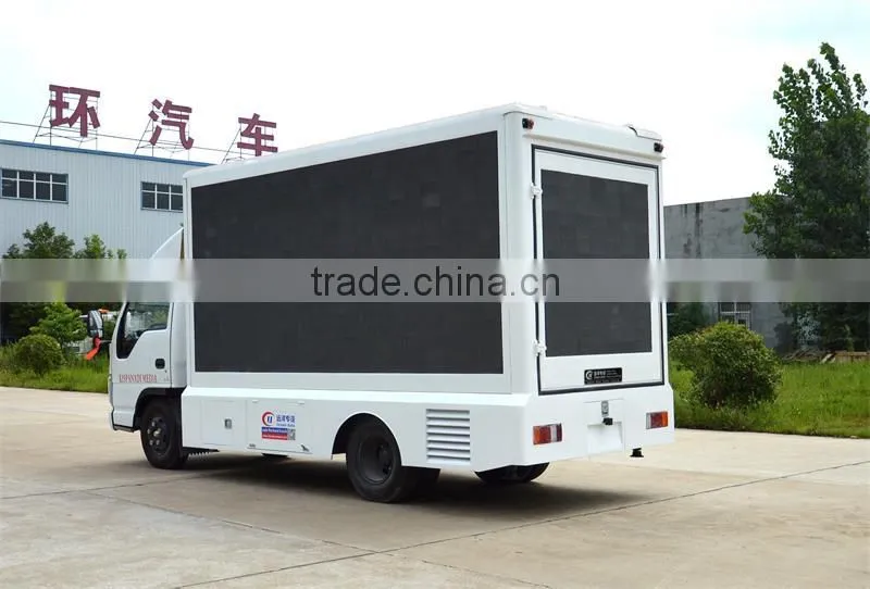 Japan brand 1.5m lifting system led mobile advertising trucks for sale