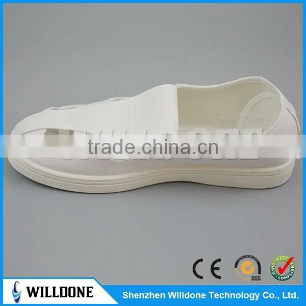 HOT!!! White Leather ESD Shoes, 4-Hole Antistatic Shoes