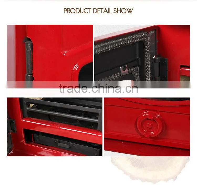 Factory Direct selling cast iron wood burning red enamel fireplace indoor freestanding HF905UAE