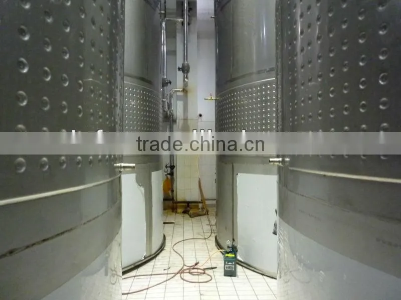 Stainless steel 304 dimple jacket wine fermentation tank/cooling jacket wine tank
