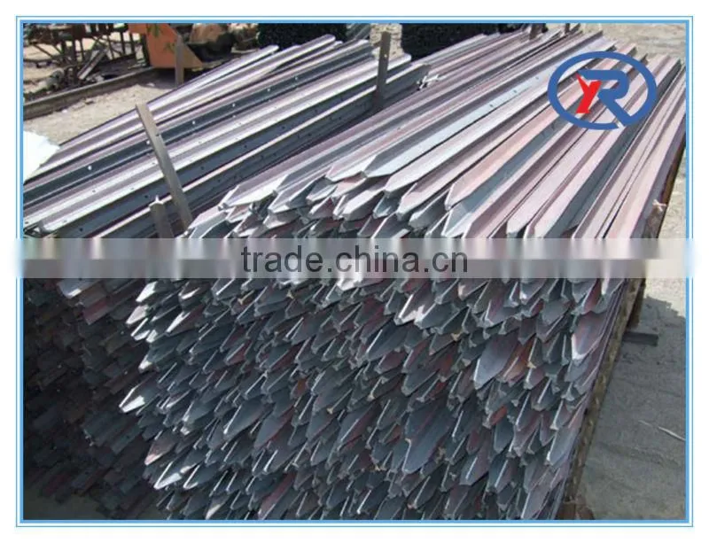 Heibei China Galvanized Y type star fence post/steel fence pole