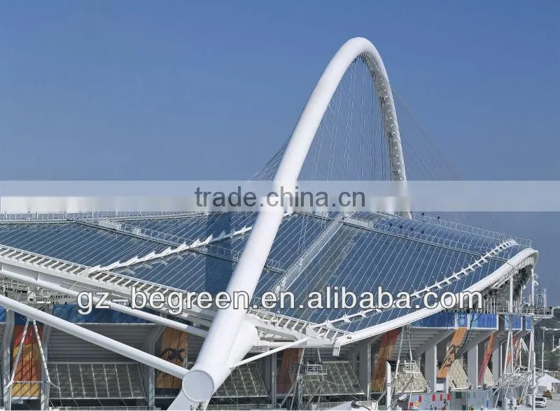 Engineering case of polycarbonate sheet,and PC hollow sheet&PC solid sheet, plastic roofing panel