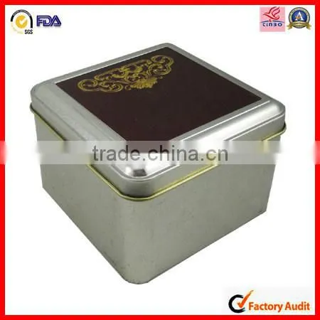 metal cosmetic lip balm tin