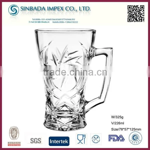 SGS Level KTZB41B, new design wholesale small glass coffee mug with lid