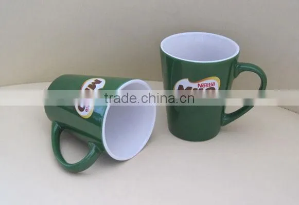 V-shape ceramic mug with high quality