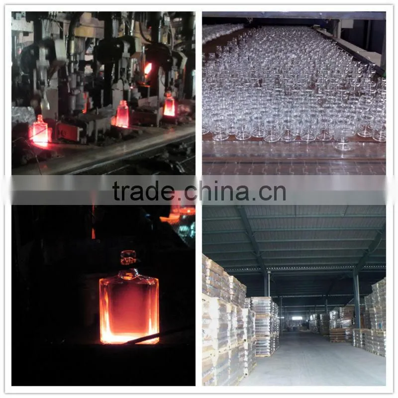 500ml transparent swing top glass beverage bottle