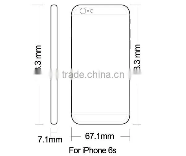 2016 For iPhone 6S/6s plus genuine leather gold housing,Leather gold housing for iPhone,leather housing