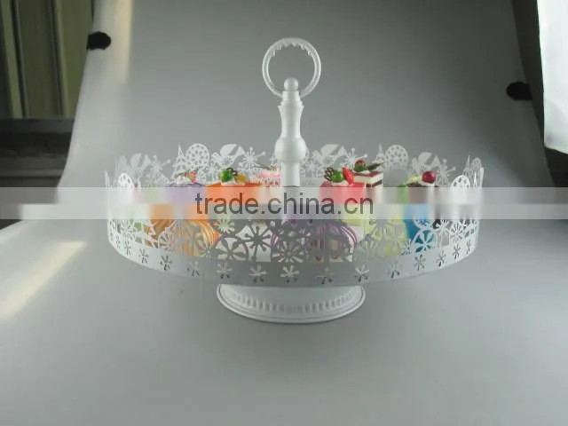 Cinderella Carriage Cake Stand 3 Tiers Lace Design Cake Stand in Metal