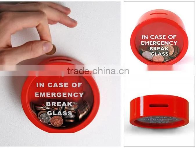 Supply creative emergency money box / piggy bank