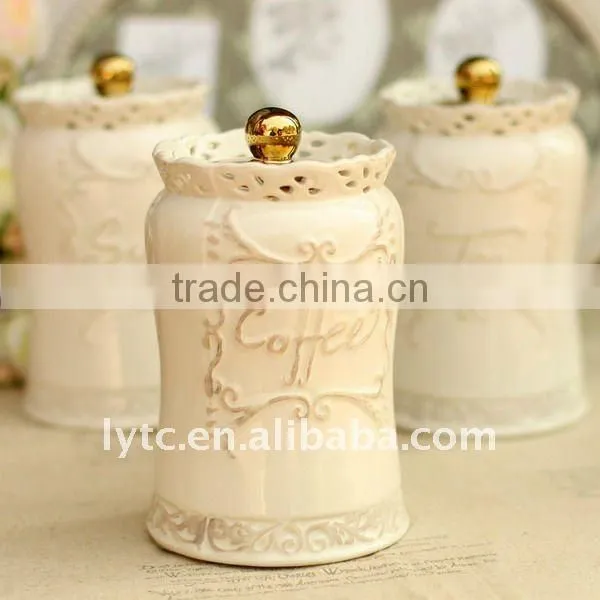2015 fashion style European Ceramic Canister Set