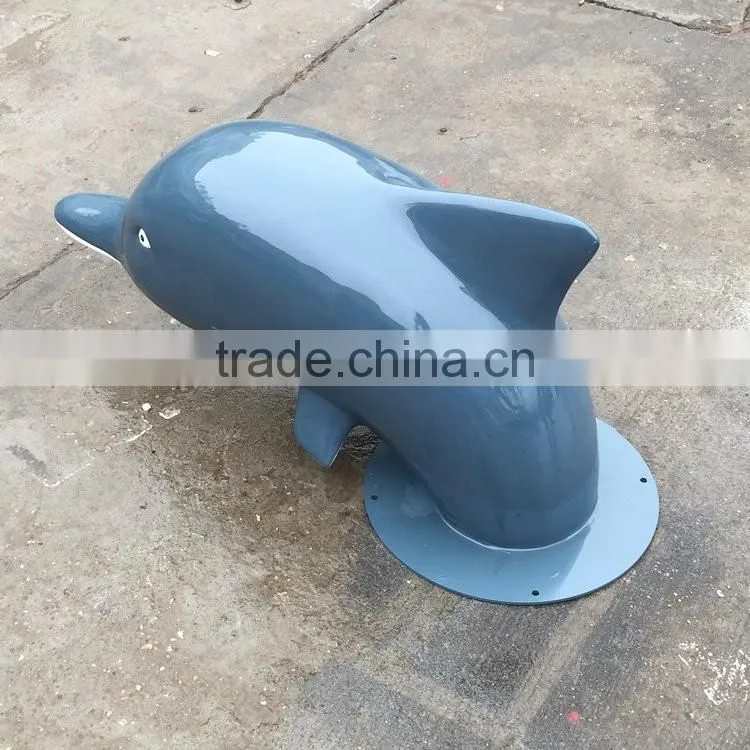 Outdoor fiberglass dolphin statue