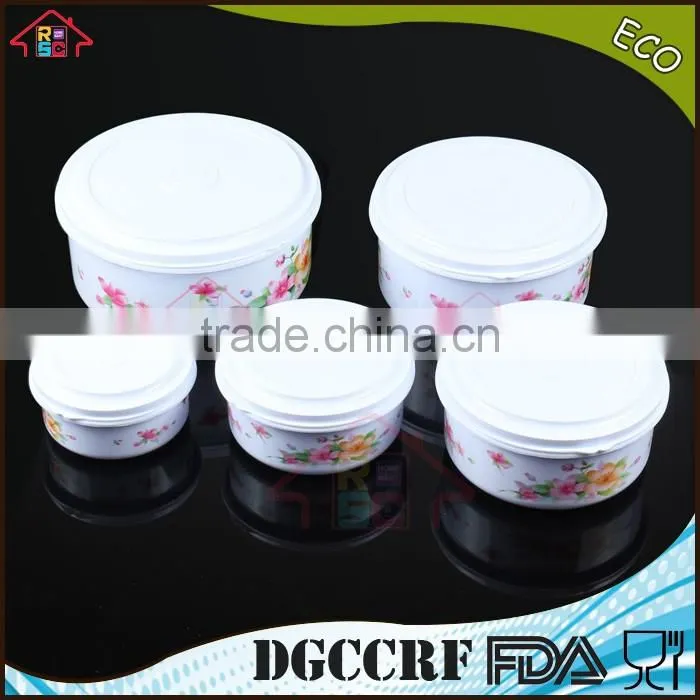 NBRSC 5pcs plastic food storage box stackable food container set nested packing
