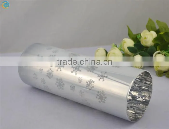 Large Tall Clear Glass Simple Modern Cylinder Flower Vase