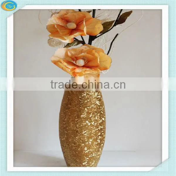 Black glass vases