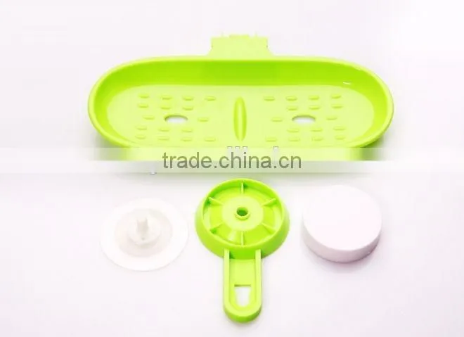 Vacuum suction cup kitchen and bathroom plastic shelf/holder/soap frame